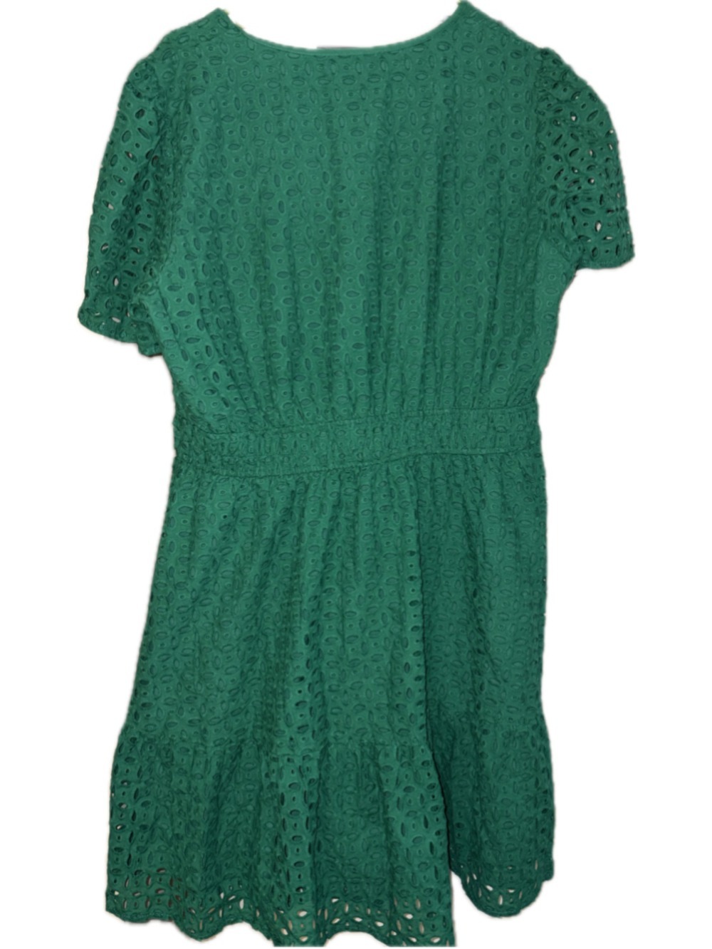 Women's PrettyGarden Green Eyelet Mini Dress Size XL